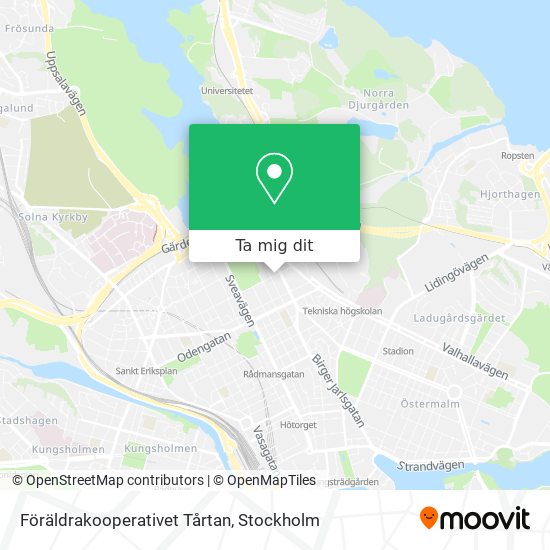 Föräldrakooperativet Tårtan karta