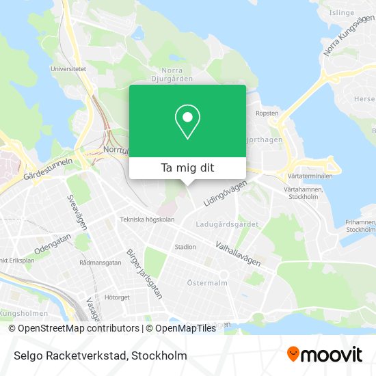 Selgo Racketverkstad karta