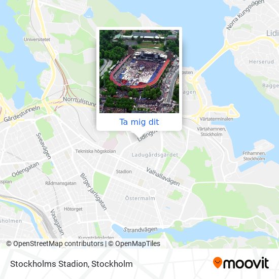 Stockholms Stadion karta