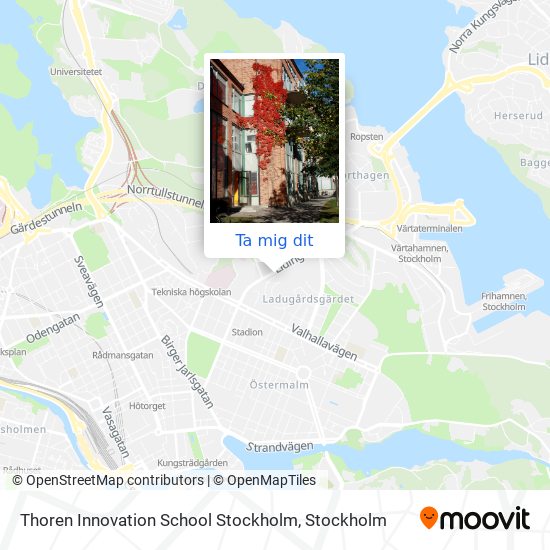 Thoren Innovation School Stockholm karta