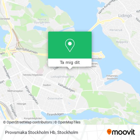 Provsmaka Stockholm Hb karta