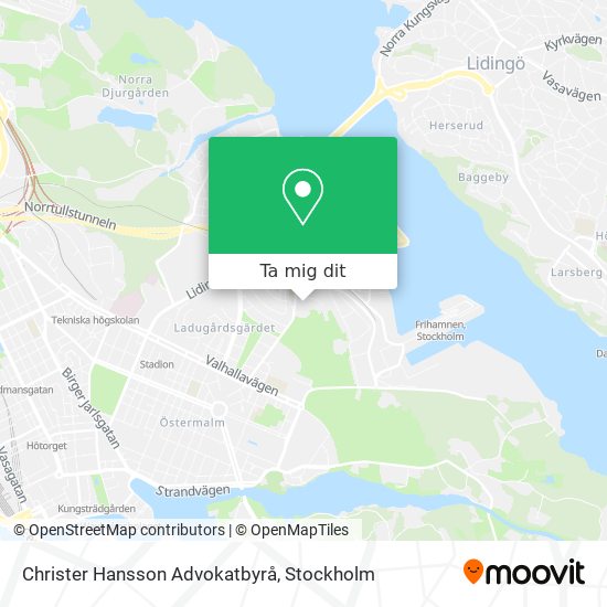 Christer Hansson Advokatbyrå karta