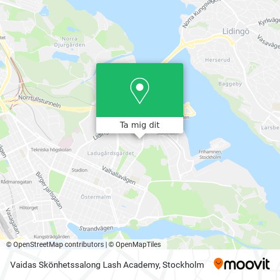 Vaidas Skönhetssalong Lash Academy karta