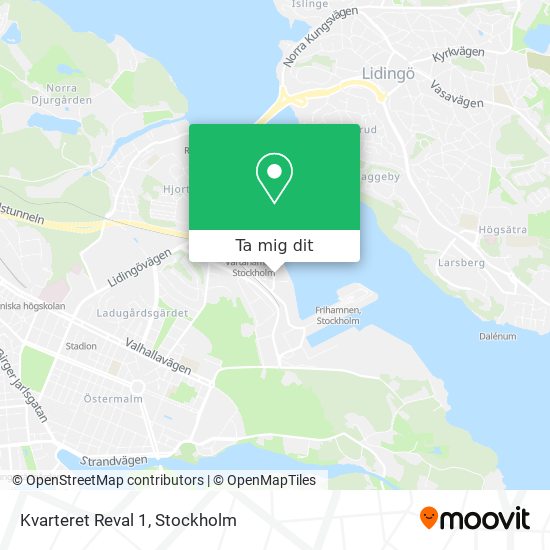 Kvarteret Reval 1 karta