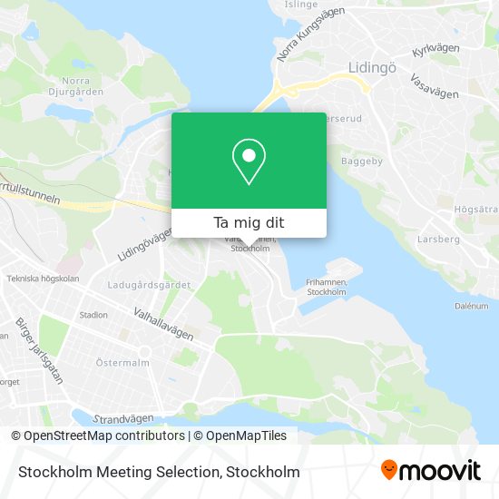 Stockholm Meeting Selection karta