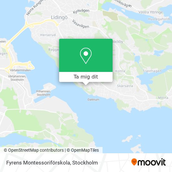 Fyrens Montessoriförskola karta