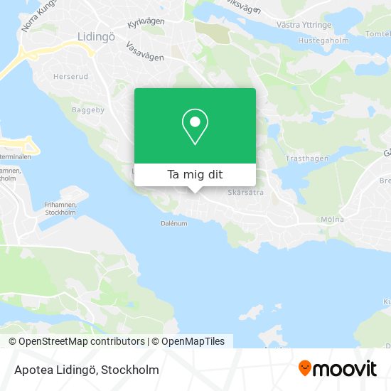 Apotea Lidingö karta