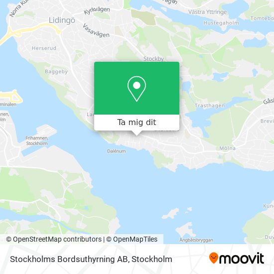 Stockholms Bordsuthyrning AB karta