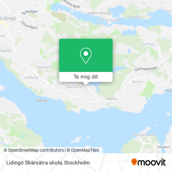 Lidingö Skärsätra skola karta