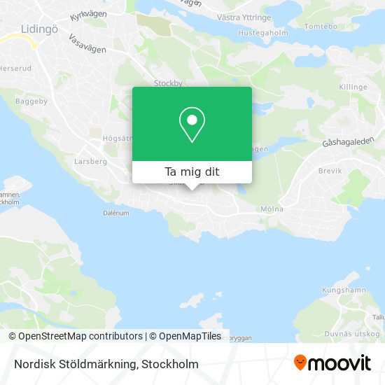 Nordisk Stöldmärkning karta