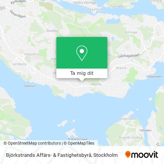 Björkstrands Affärs- & Fastighetsbyrå karta