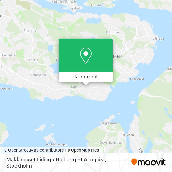 Mäklarhuset Lidingö Hultberg Et Almquist karta