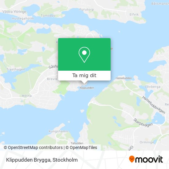 Klippudden Brygga karta