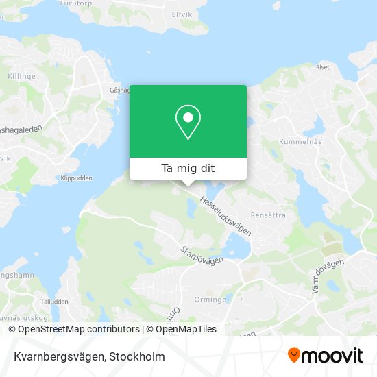 Kvarnbergsvägen karta