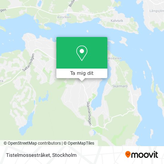 Tistelmossestråket karta