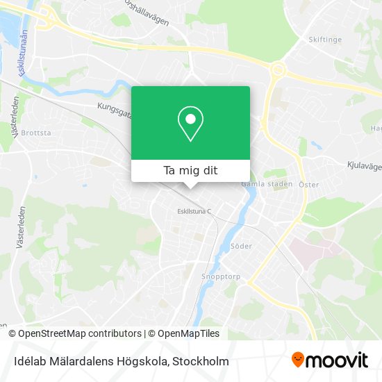 Idélab Mälardalens Högskola karta