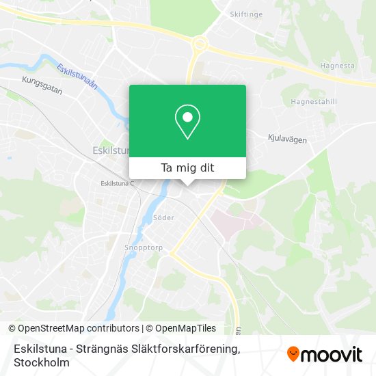 Eskilstuna - Strängnäs Släktforskarförening karta