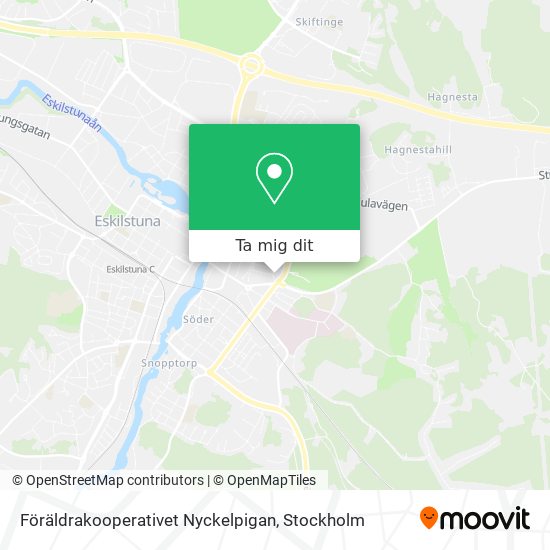 Föräldrakooperativet Nyckelpigan karta