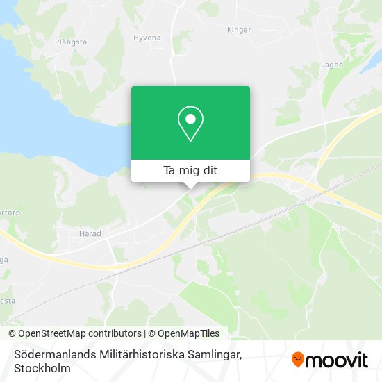 Södermanlands Militärhistoriska Samlingar karta