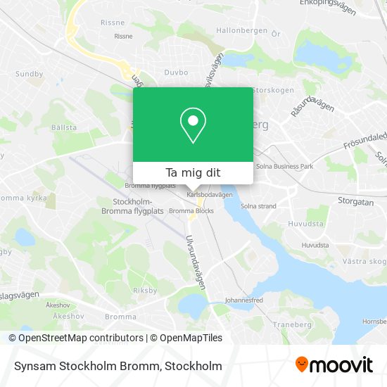 Synsam Stockholm Bromm karta