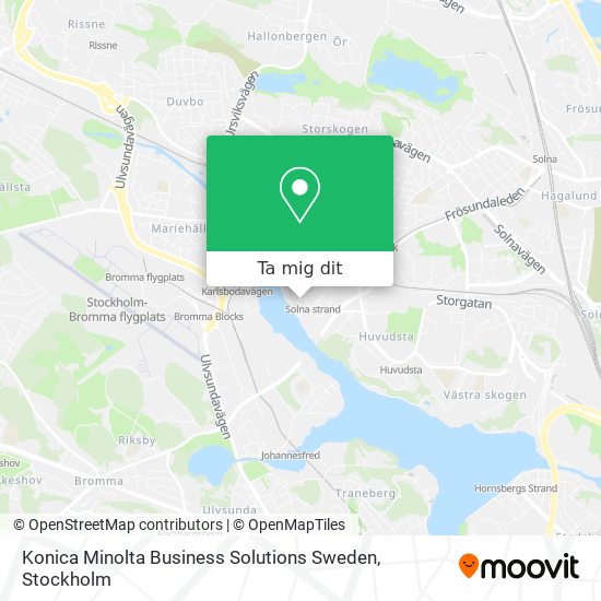 Konica Minolta Business Solutions Sweden karta