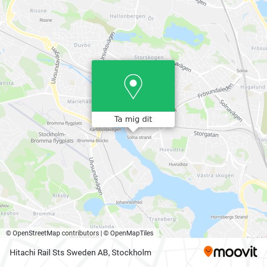 Hitachi Rail Sts Sweden AB karta