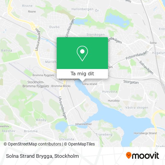 Solna Strand Brygga karta