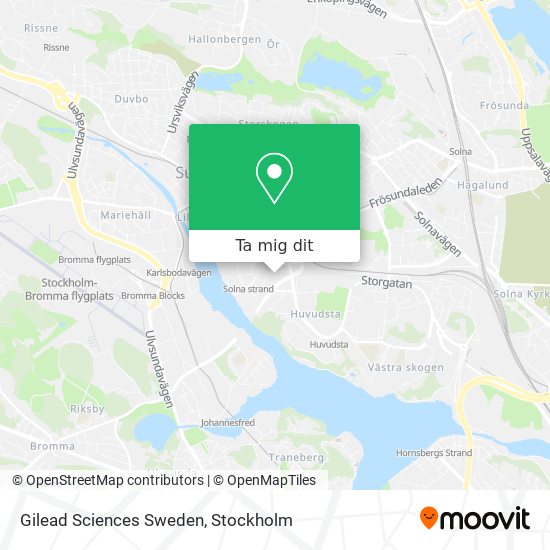 Gilead Sciences Sweden karta