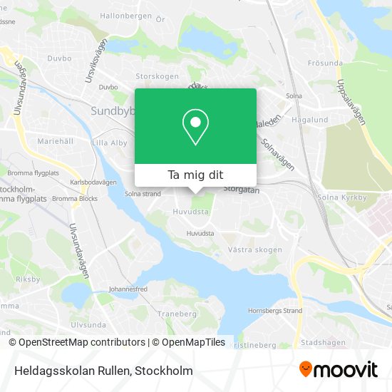 Heldagsskolan Rullen karta