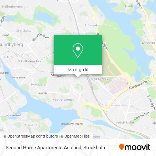 Second Home Apartments Asplund karta