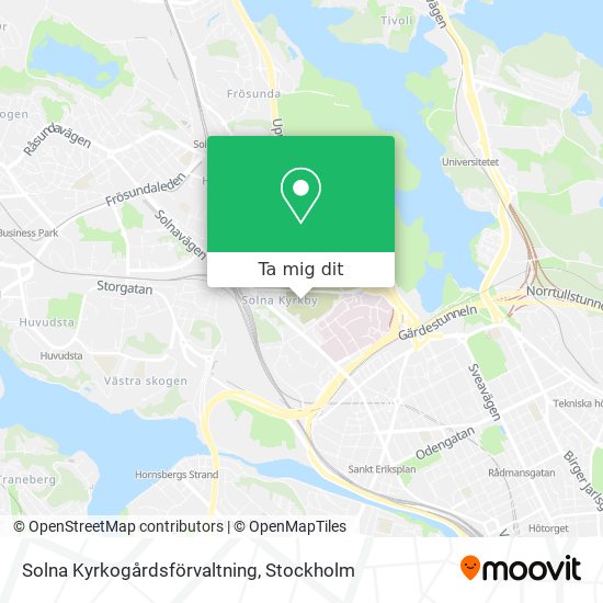 Solna Kyrkogårdsförvaltning karta