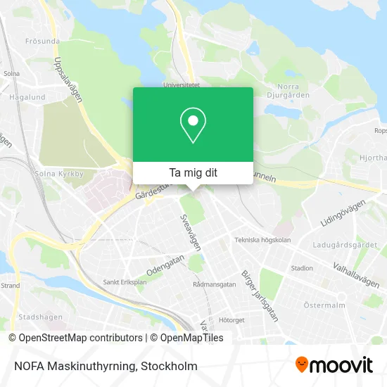 NOFA Maskinuthyrning karta