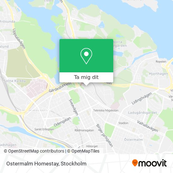 Ostermalm Homestay karta