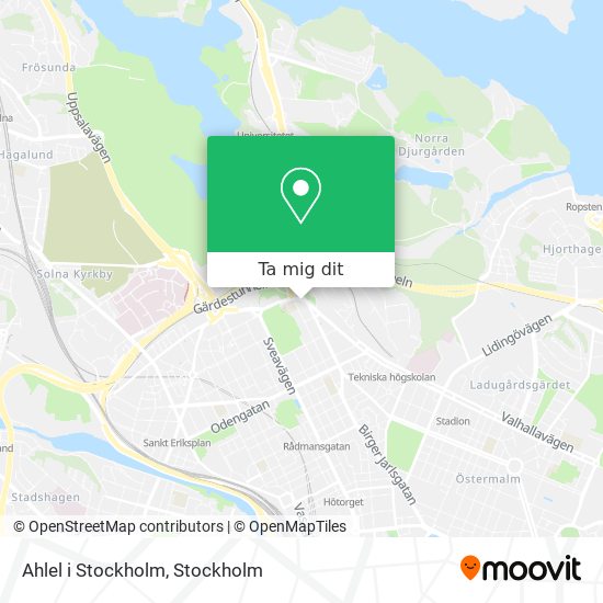 Ahlel i Stockholm karta