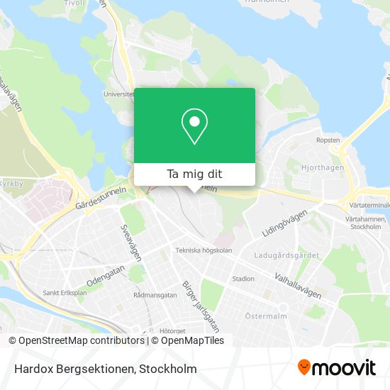 Hardox Bergsektionen karta