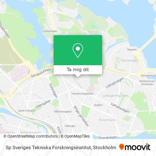 Sp Sveriges Tekniska Forskningsinstitut karta