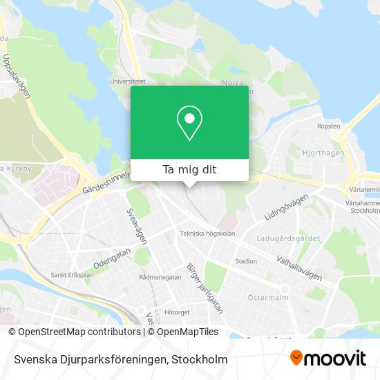 Svenska Djurparksföreningen karta