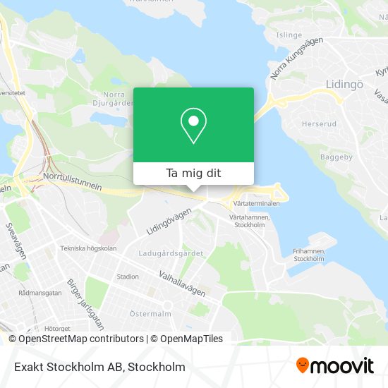 Exakt Stockholm AB karta