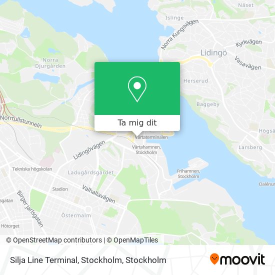 Silja Line Terminal, Stockholm karta