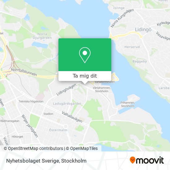 Nyhetsbolaget Sverige karta