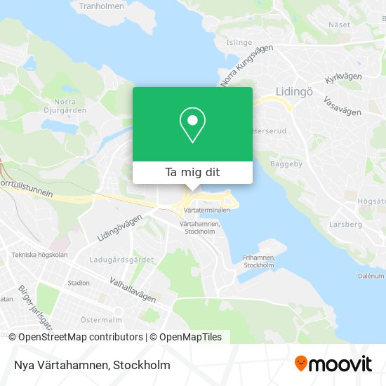 Nya Värtahamnen karta