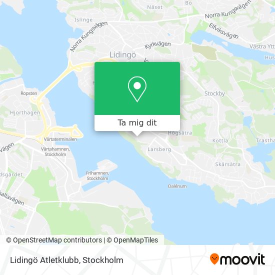 Lidingö Atletklubb karta