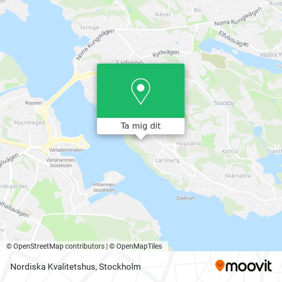 Nordiska Kvalitetshus karta