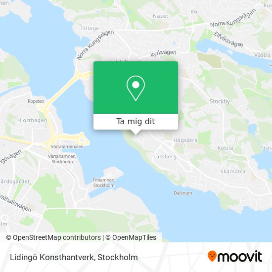 Lidingö Konsthantverk karta