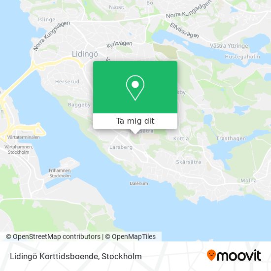 Lidingö Korttidsboende karta