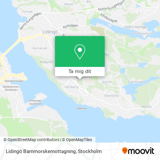 Lidingö Barnmorskemottagning karta