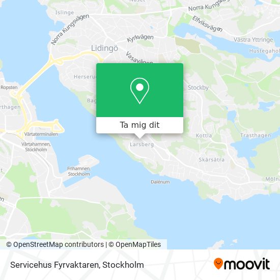 Servicehus Fyrvaktaren karta