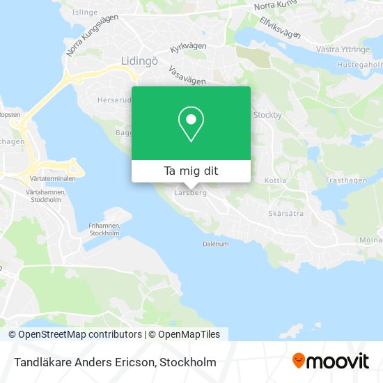 Tandläkare Anders Ericson karta