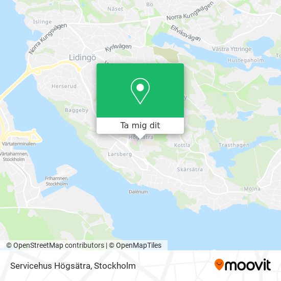 Servicehus Högsätra karta