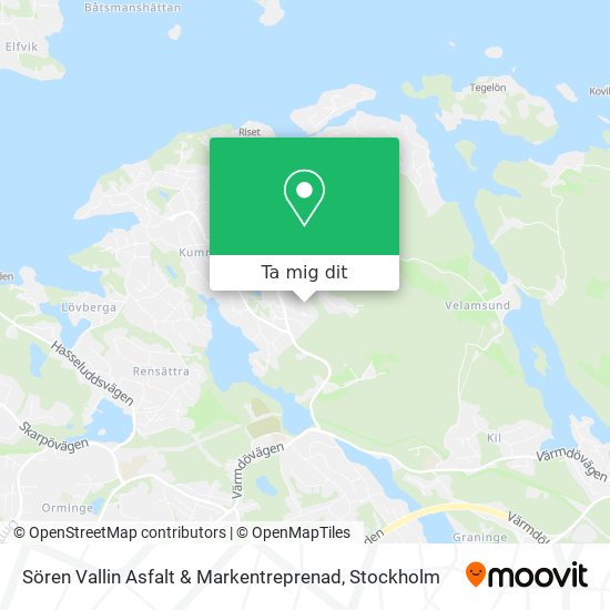 Sören Vallin Asfalt & Markentreprenad karta